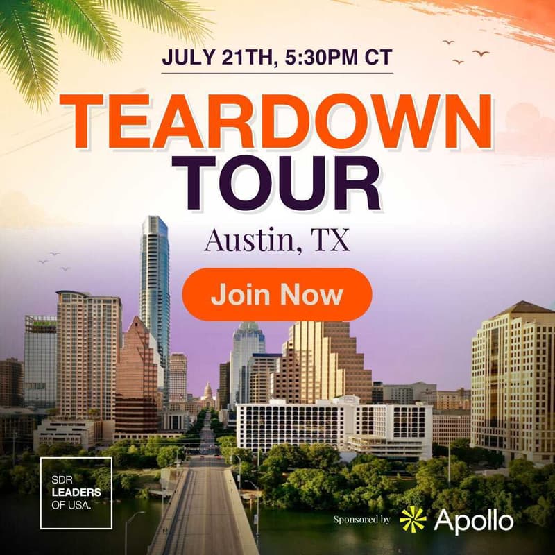 Cover Image for Teardown Tour: Austin | SDR Leaders of USA