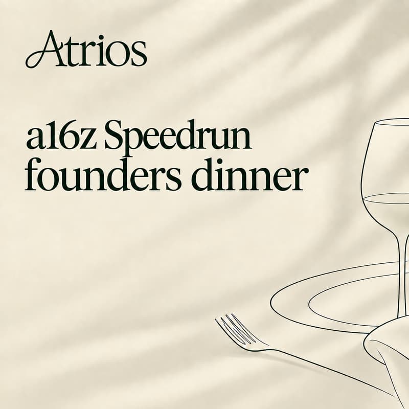 Cover Image for Speedrun Alumni Founders Dinner by Atrios