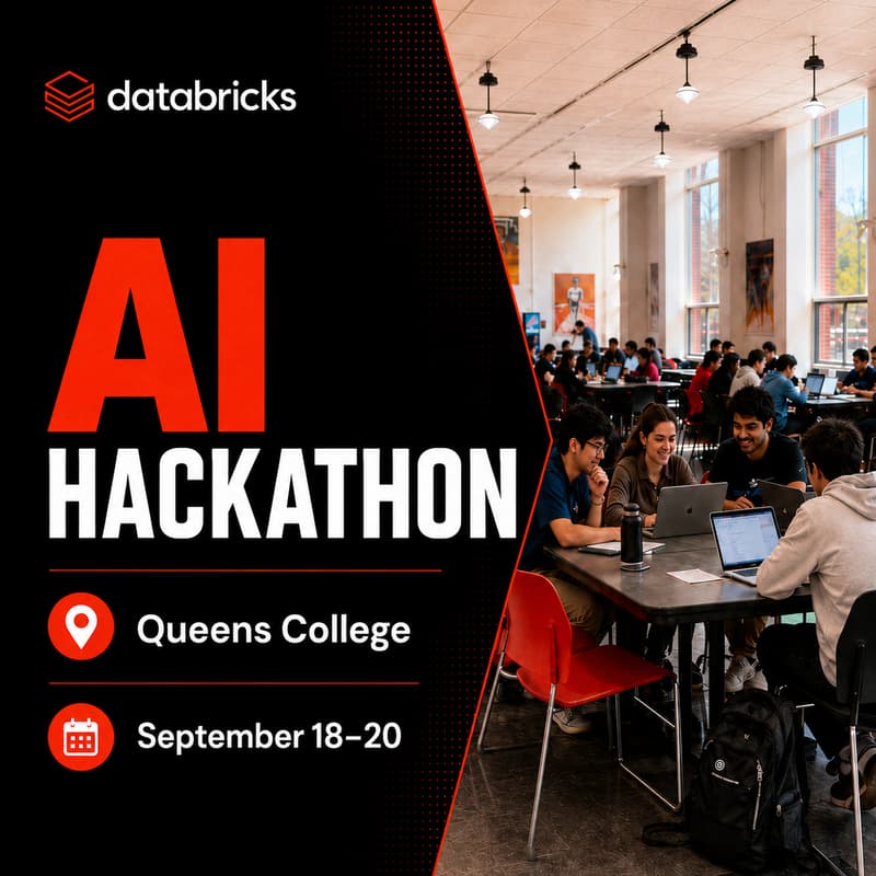 Cover Image for AI Databricks Hackathon + Networking NYC