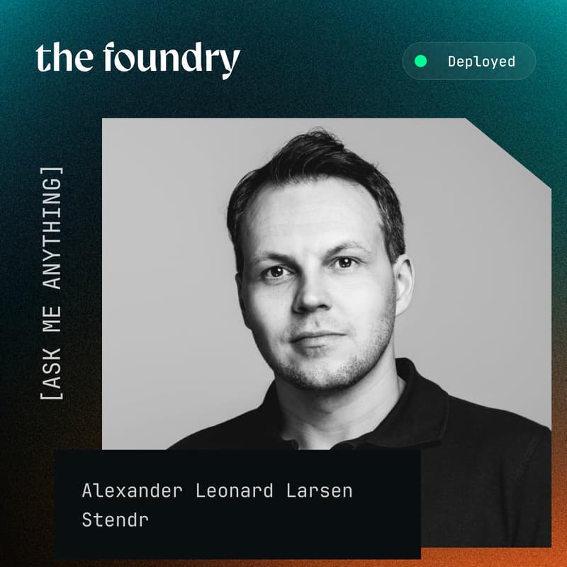 Cover Image for Ask Me Anything with Aleksander Larsen, Co-Founder Stendr