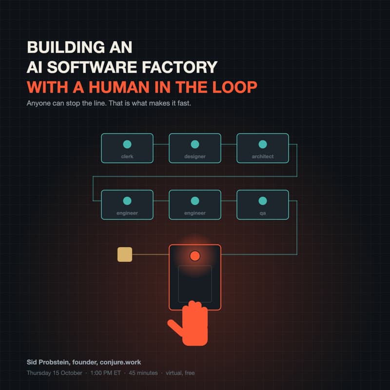 Cover Image for Building an AI Software Factory with a Human in the Loop