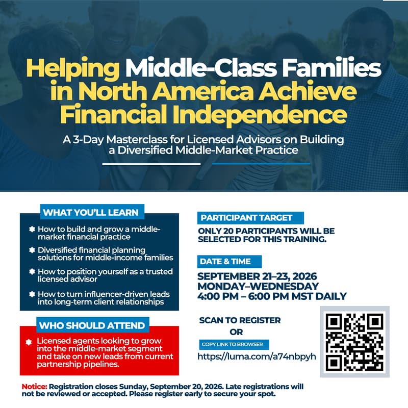 Cover Image for Helping Middle-Class Families in North America Achieve Financial Independence