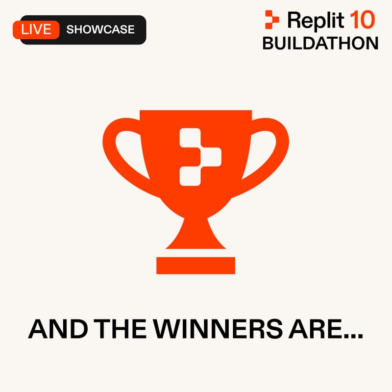 Cover Image for Replit 10 Buildathon Winners Announcement
