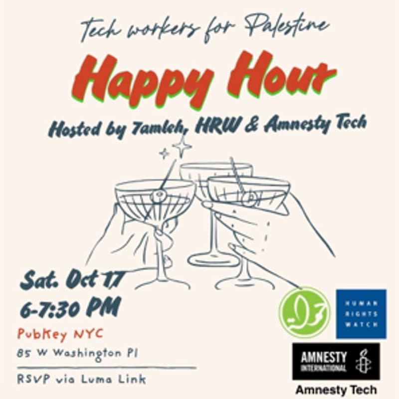 Cover Image for Tech Workers For Palestine Happy Hour