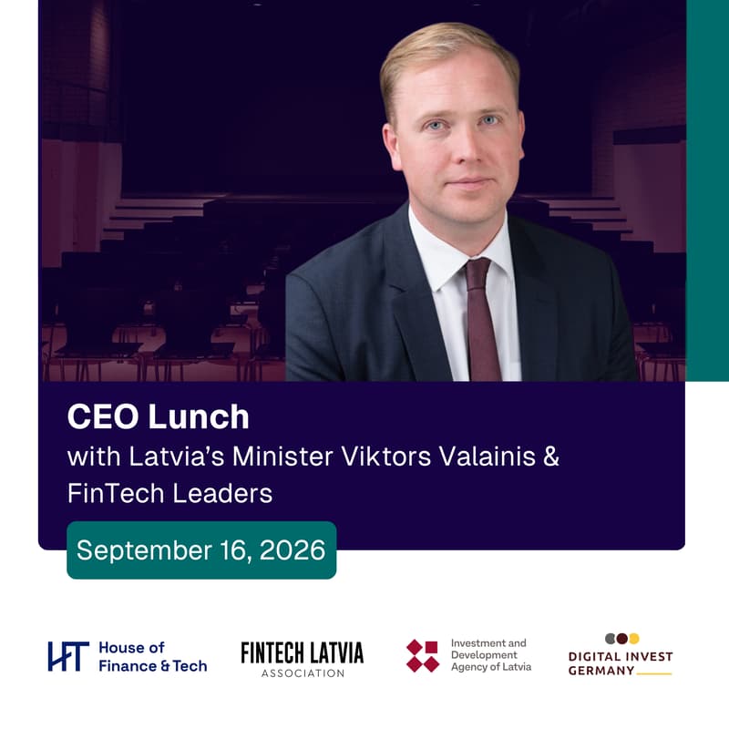 Cover Image for CEO Lunch with Minister Viktors Valainis & Latvia’s FinTech Leaders