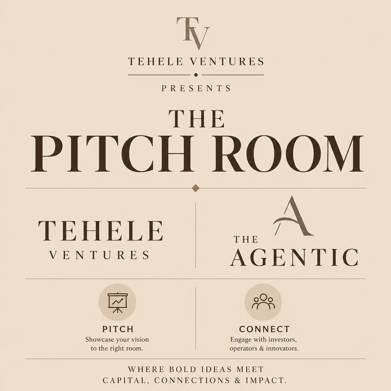 Cover Image for The Pitch Room Hosted By TheAgentic and Tehele Ventures.