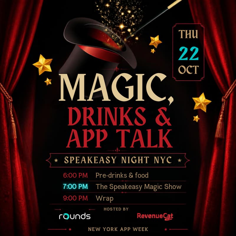 Cover Image for Magic, Drinks & App Talk - Speakeasy Night NYC