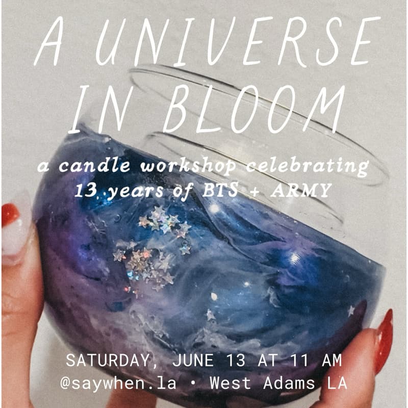 Cover Image for A Universe in Bloom: A Candle Workshop Celebrating 13 Years Of BTS