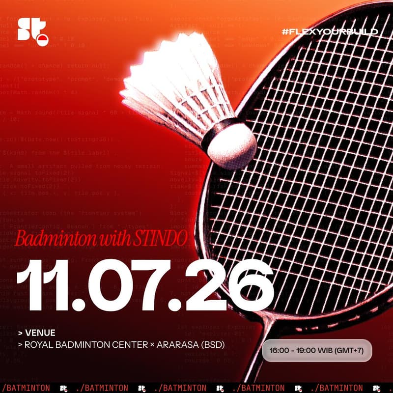 Cover Image for Badminton with STINDO (BSD, Saturday)