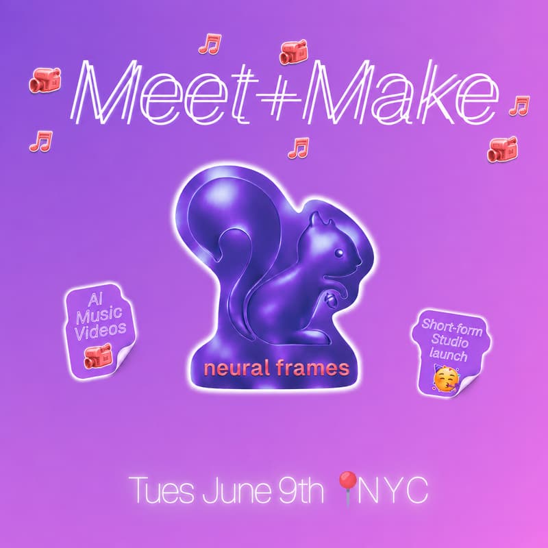 Cover Image for Meet+Make with Neural Frames: AI music videos 📹