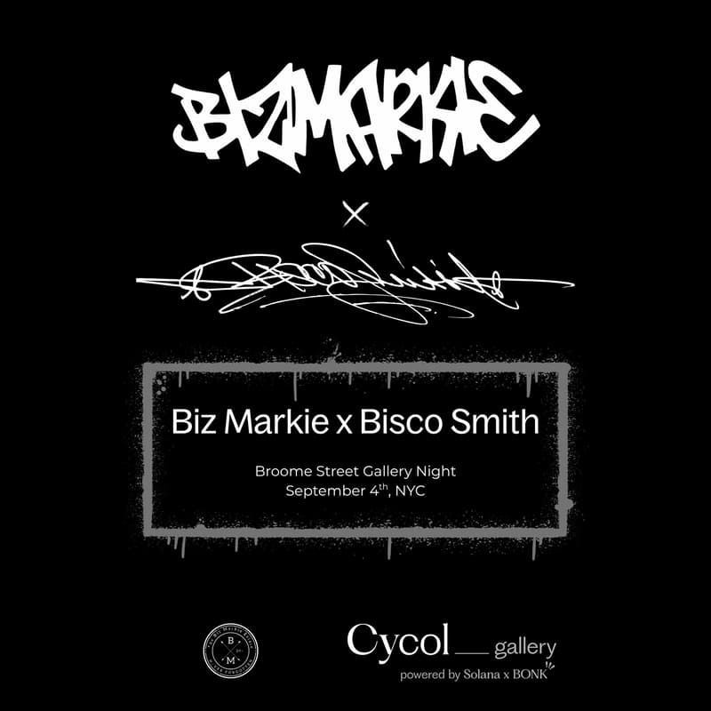 Cover Image for Cycol Gallery Presents: Biz Markie x Bisco Smith - Broome Street Gallery Night