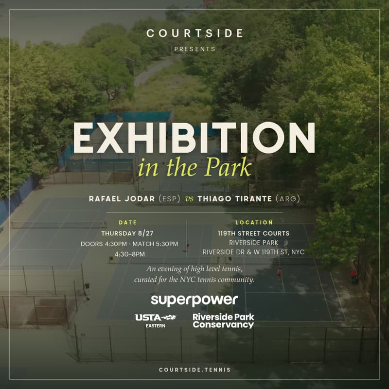 Cover Image for Courtside ATP Exhibition in the Park