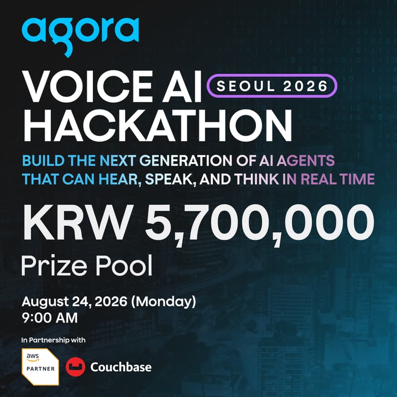 Cover Image for Voice AI Hackathon Seoul 2026: Build the Next Generation of AI Agents That Can Hear, Speak, and Think in Real Time