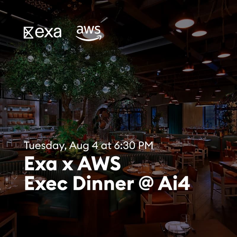 Cover Image for Exa x AWS Exec Dinner @ Ai4