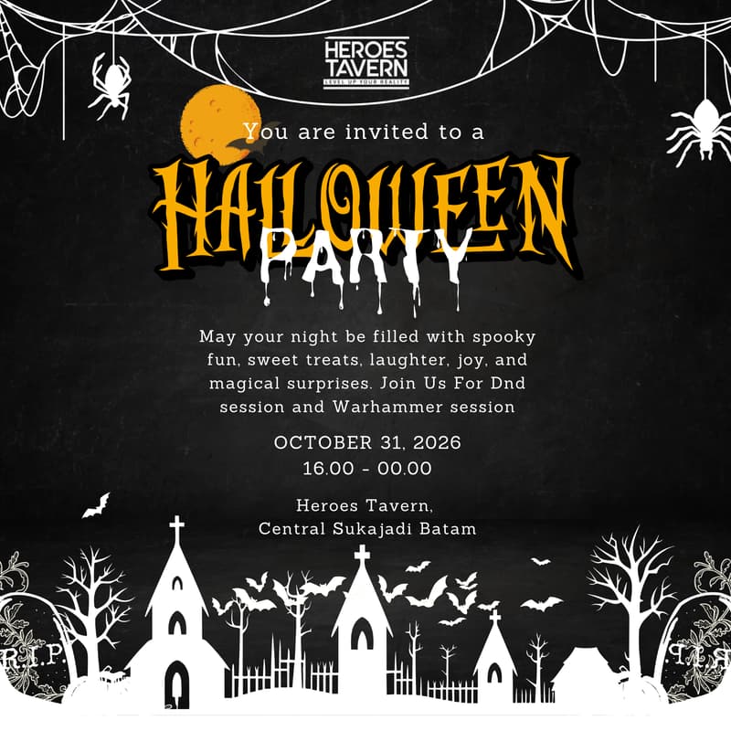 Cover Image for Halloween Party Night at Heroes Tavern