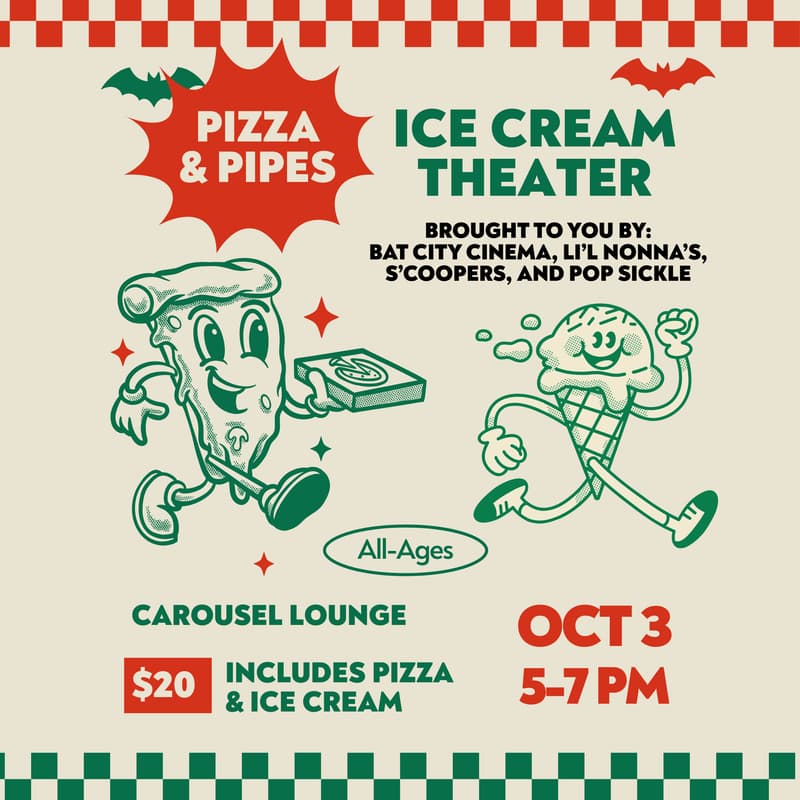 Cover Image for Pizza & Pipes - Ice Cream Theater