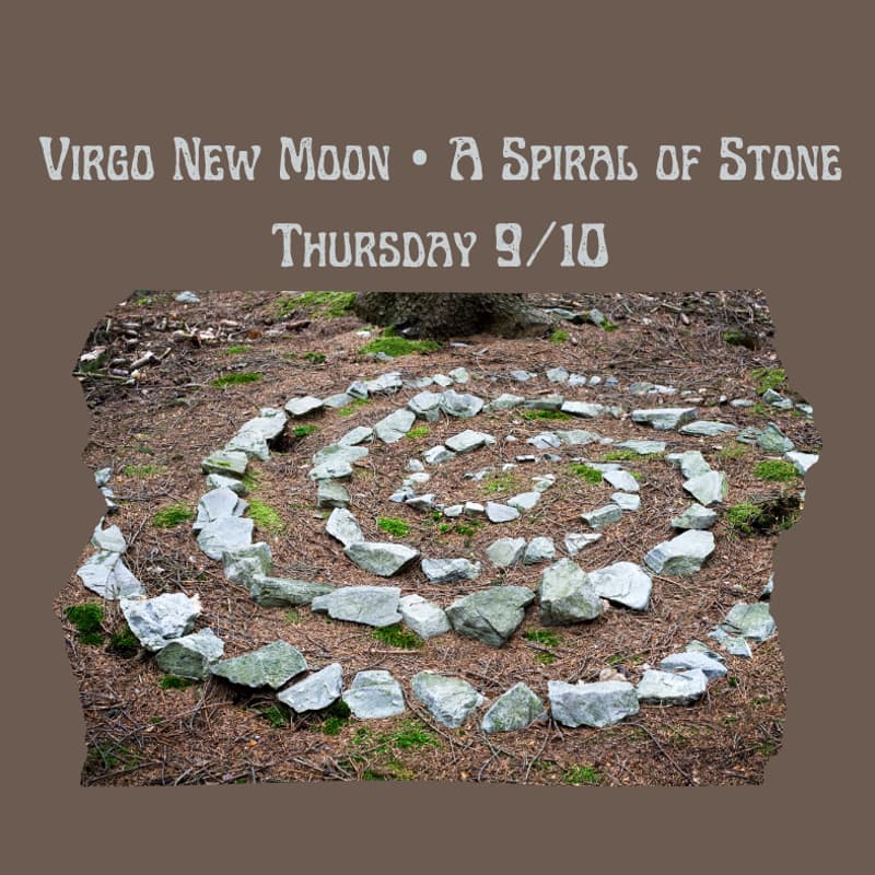 Cover Image for Virgo New Moon • A Spiral of Stone