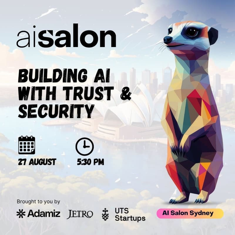 Cover Image for AI Salon Sydney | Building AI with Trust & Security