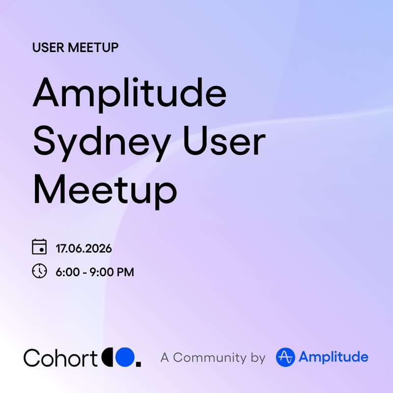 Cover Image for Amplitude Sydney User Meetup