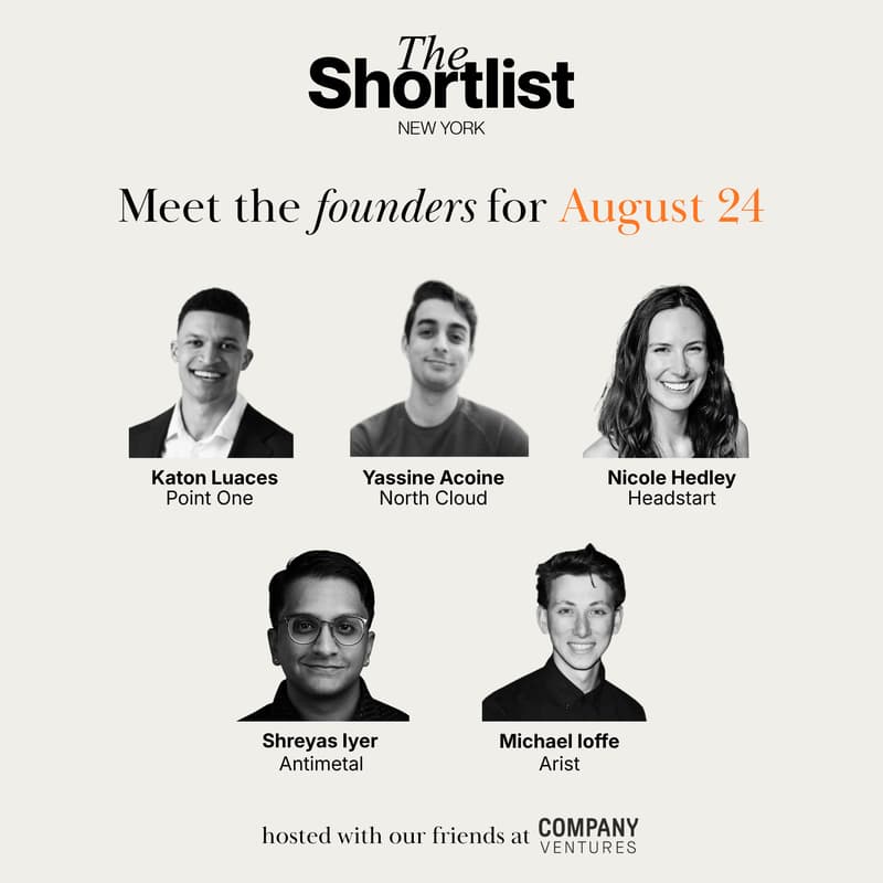 Cover Image for The Shortlist: August Founder Showcase