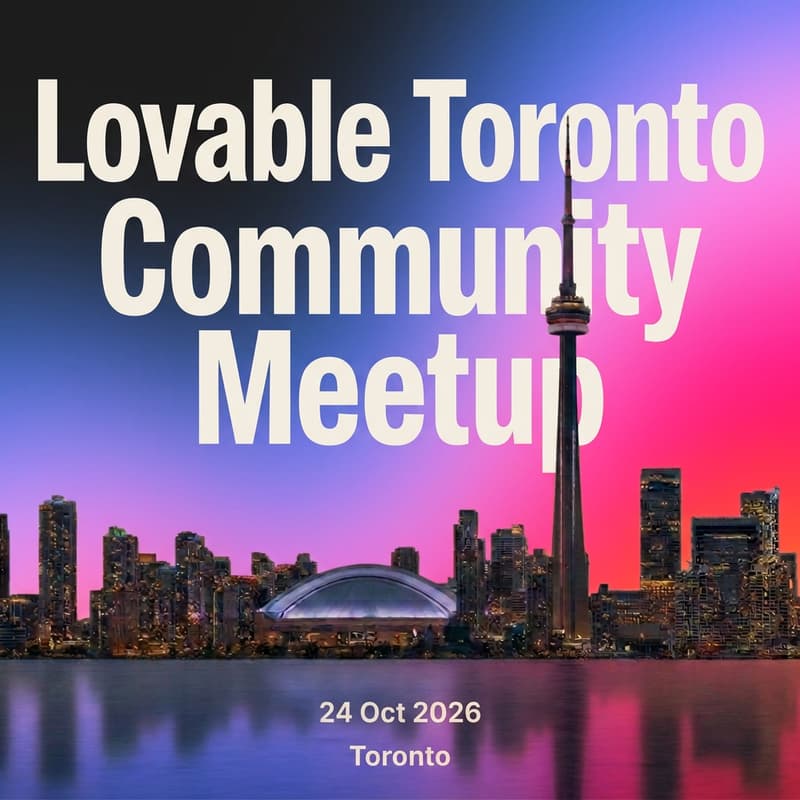 Cover Image for Lovable Toronto Community Meetup