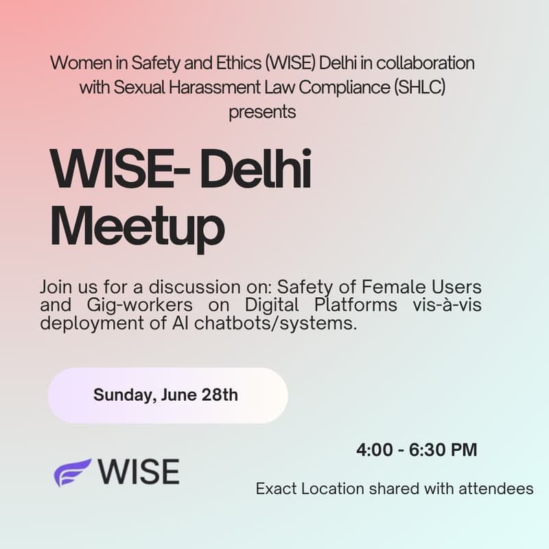 Cover Image for WISE- Delhi June Meetup!