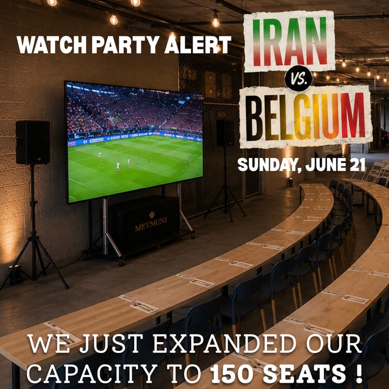 Cover Image for IRAN VS. BELGIUM WORLD CUP WATCH PARTY