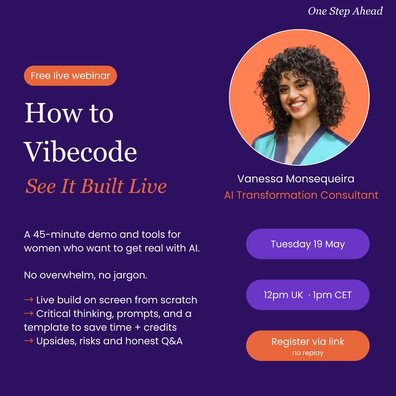 Cover Image for How to Vibe Code - One Step Ahead