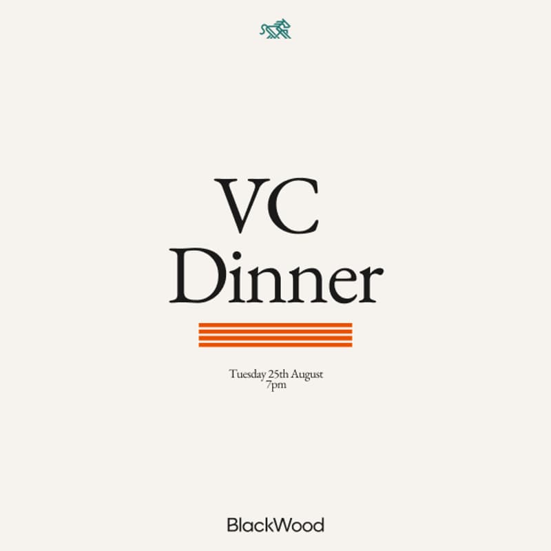 Cover Image for BlackWood VC Dinner