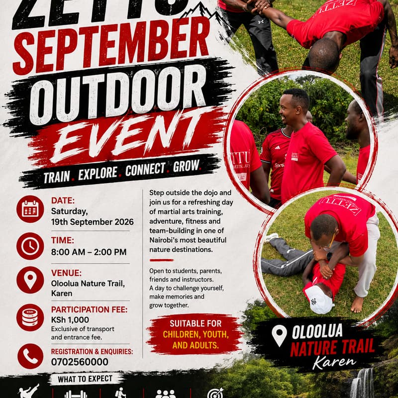 Cover Image for Zettu Martial Arts Outdoor Event
