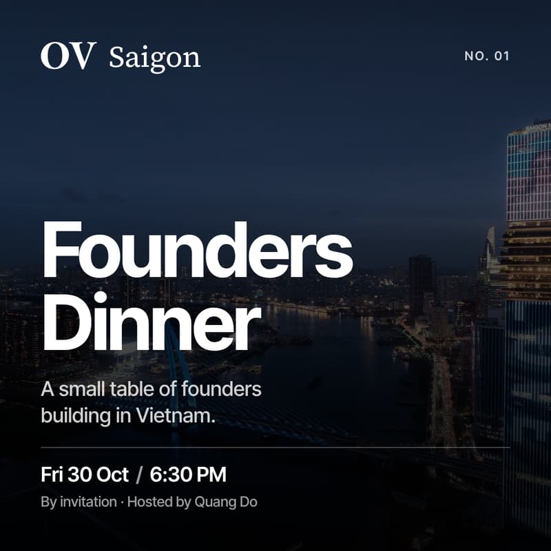 Cover Image for OV Founders Dinner