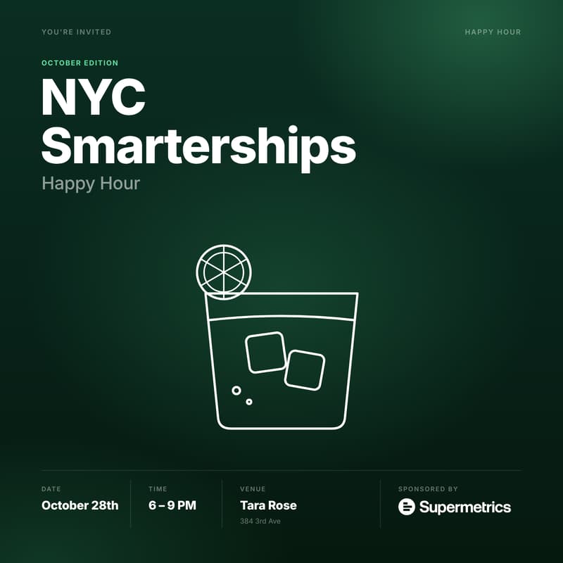 Cover Image for October NYC Smarterships Happy Hour