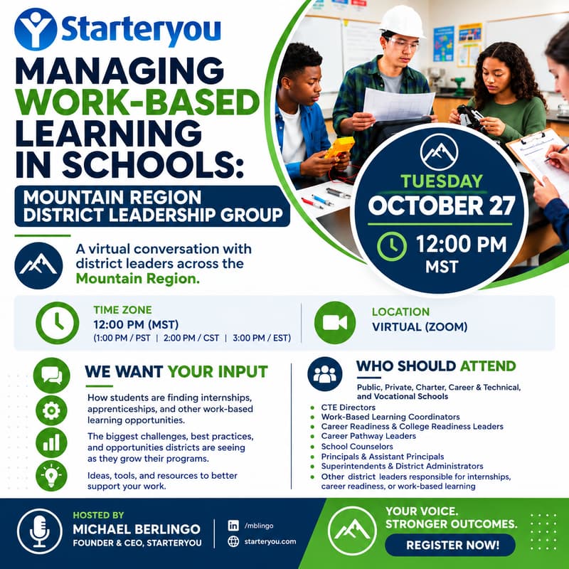 Cover Image for Mountain Region Work-Based Learning Thought Leadership Group