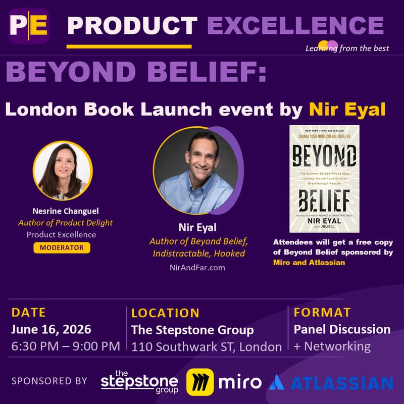 Cover Image for Beyond Belief London Book Launch event by Nir Eyal + Get a free copy