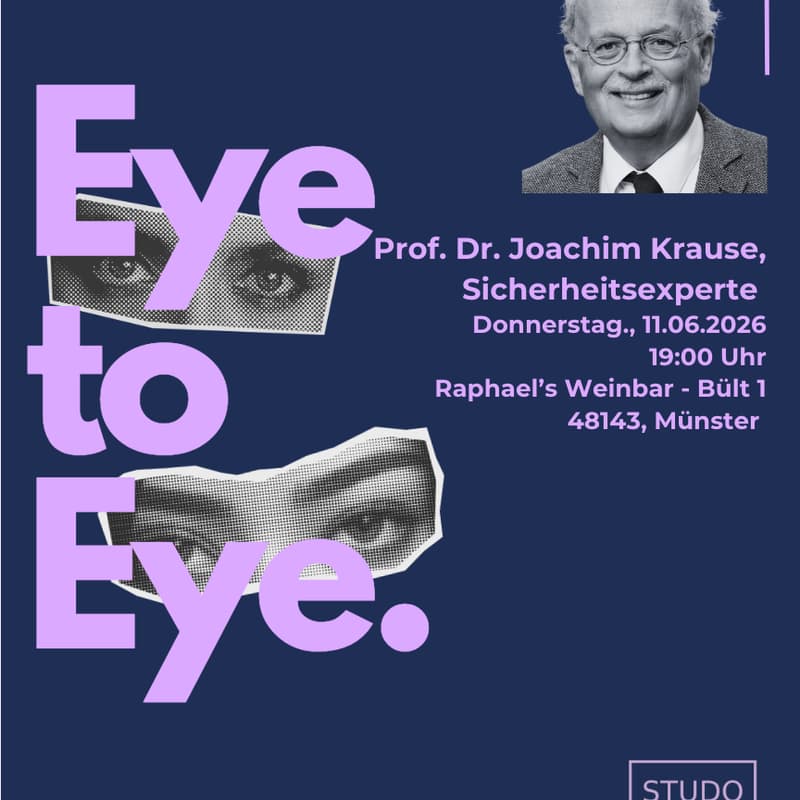 Cover Image for MÜNSTER: Die Aktuelle Sicherheitslage in Deutschland mit Prof. Dr. Joachim Krause.