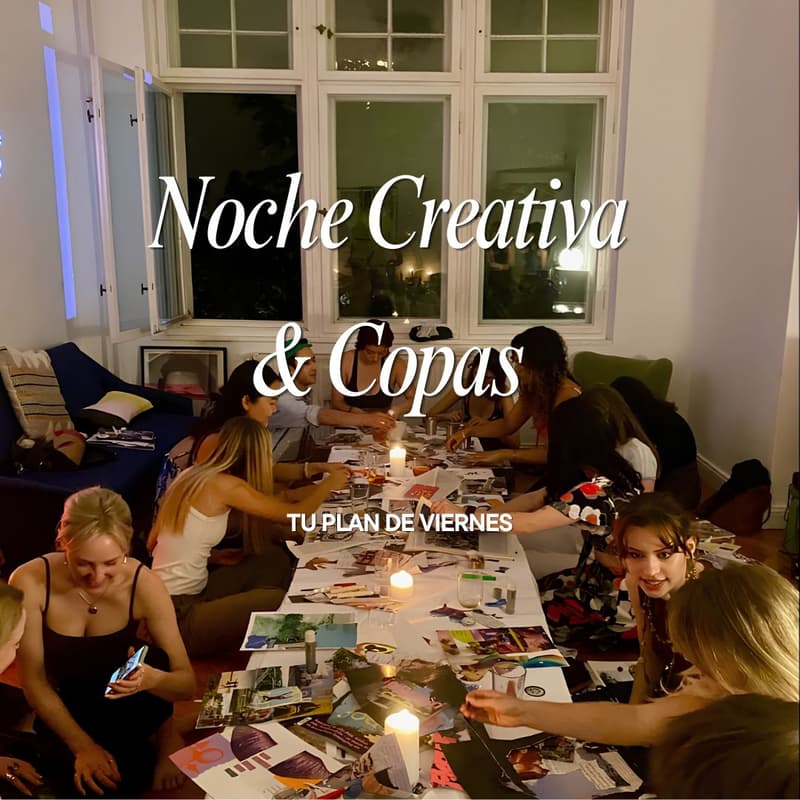 Cover Image for Noche Creativa & Copas 🌙🎨🍷