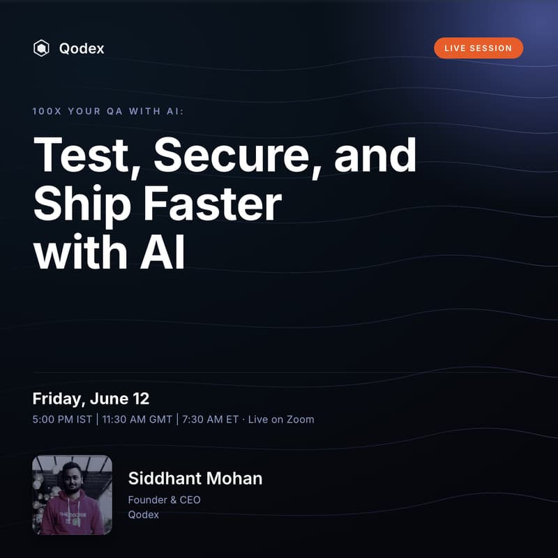 Cover Image for 100x your QA with AI: a hands-on session for testers, automation engineers, and founders