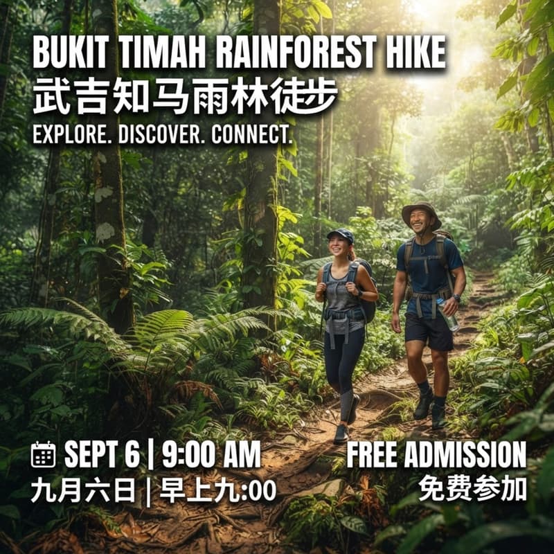 Cover Image for Bukit Timah Rainforest Hiking Even