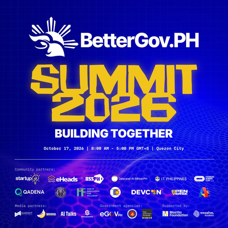 Cover Image for BetterGov.PH Summit 2026: Building Together