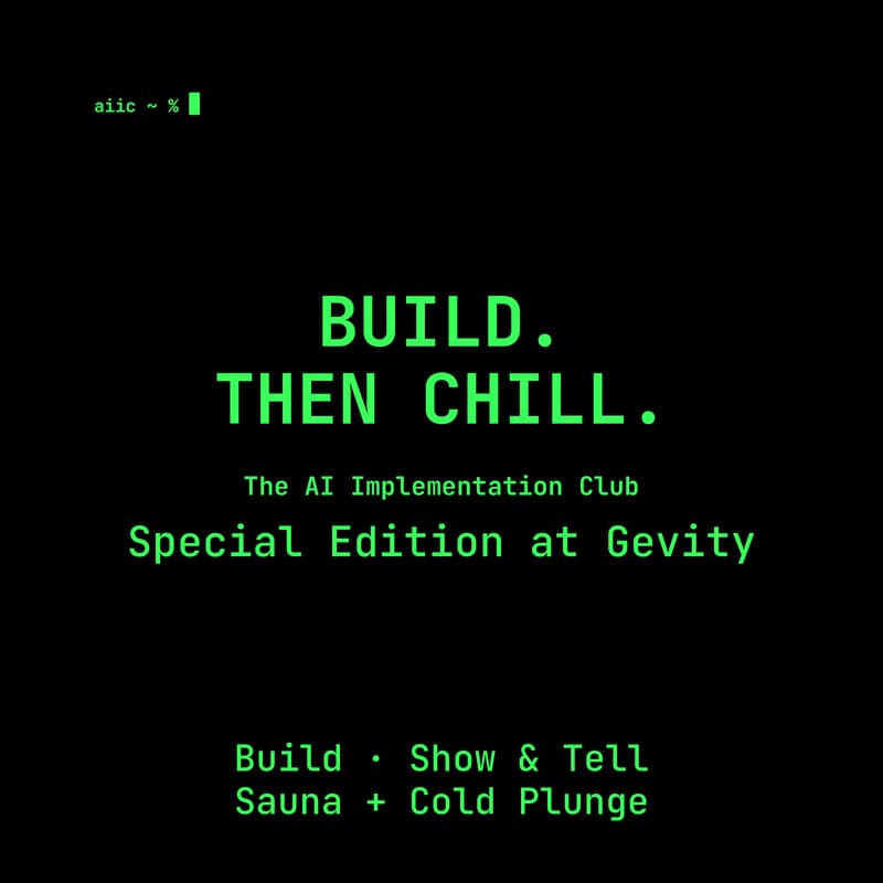 Cover Image for π€ The AI Implementation Club: Special Edition at Gevity (North Austin)