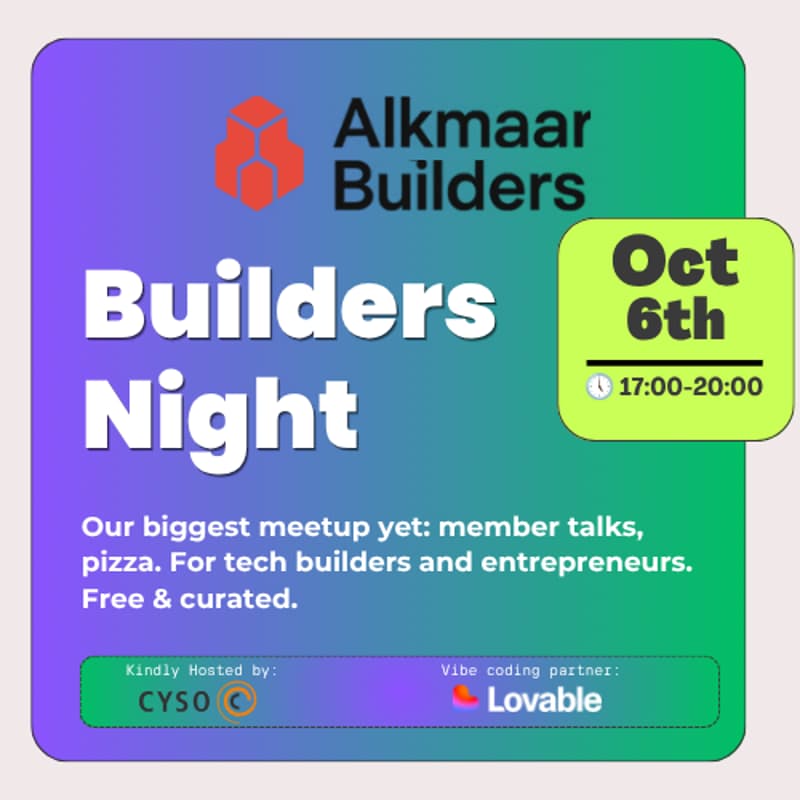 Cover Image for Alkmaar Builders Meetup
