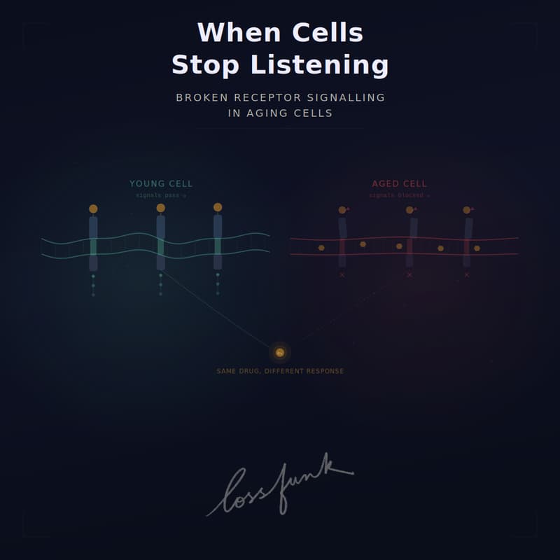 Cover Image for When Cells Stop Listening: Broken Receptor Signalling in Ageing cells and implications for Drug Discovery
