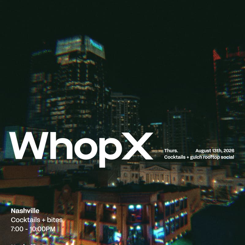 Cover Image for WhopX: Golden Hour, Nashville
