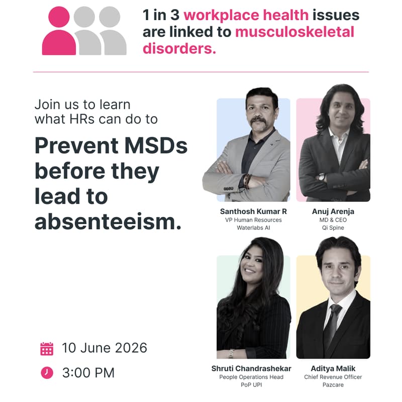 Cover Image for A practical guide for HR professionals on reducing MSD-related absence at work!