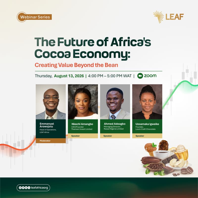 Cover Image for LEAF Webinar: The Future of Africa's Cocoa Economy