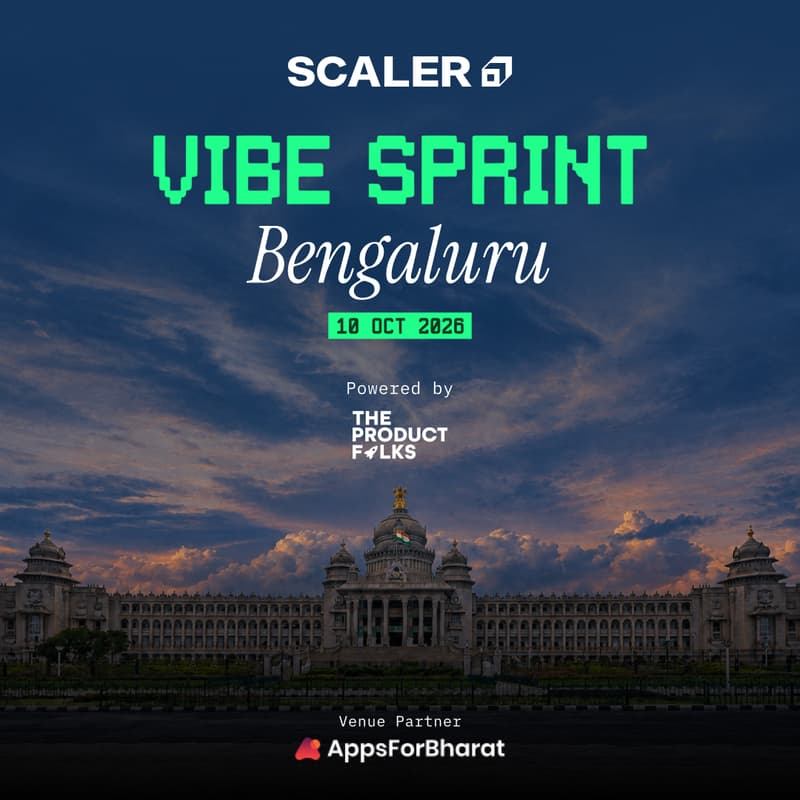 Cover Image for Vibe Sprint Bangalore | The Product Folks x Scaler