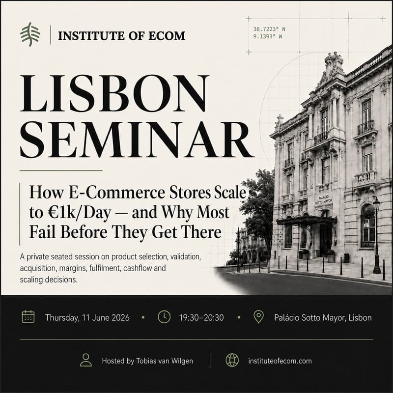 Cover Image for How E-Commerce Stores Scale to €1k/Day — and Why Most Fail Before They Get There