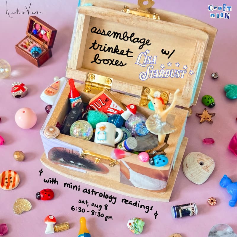 Cover Image for assemblage creations: trinket boxes w/ @lisastardustastro