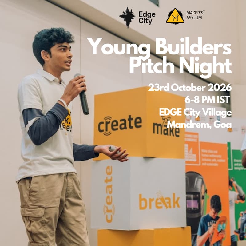 Cover Image for Young Builders Pitch Night at EDGE City Goa