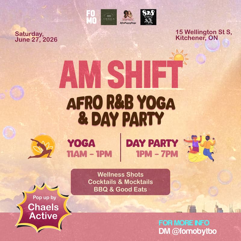Cover Image for AM Shift: Afro R&B Yoga & Day Party